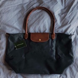 Longchamp Le Pliage Large Tote Charcoal/Dark Grey